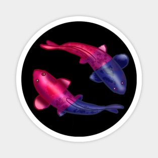 Bisexual LGBTQ Koi Fish Magnet
